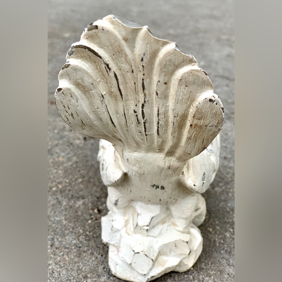 Vintage Whitewashed Antiqued Composite Resin Decorative Bird Statue Figurine - Picture 10 of 14